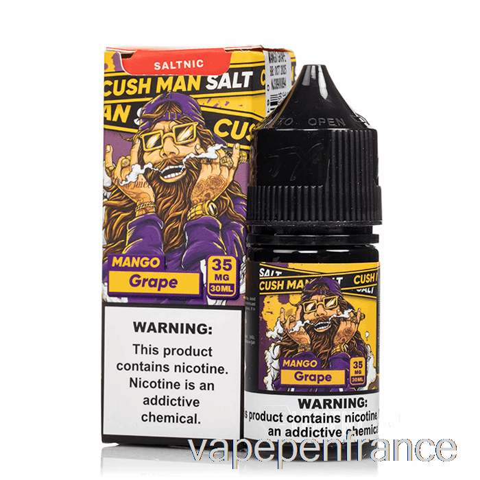 Cush Man - Raisin Mangue - Sel Méchant - Stylo Vape 30 Ml 50 Mg